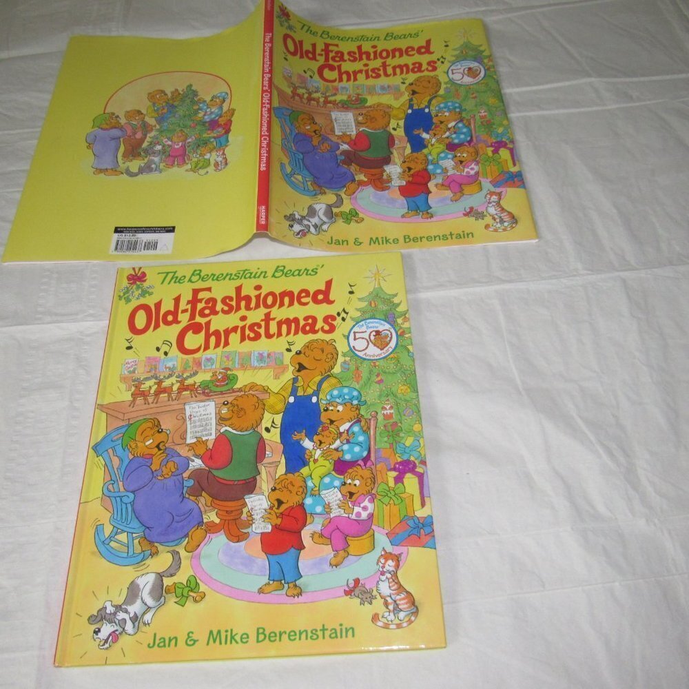 The Berenstain Bears OLD-FASHIONED CHRISTMAS Hardcover Color Illustrated Age 3-8